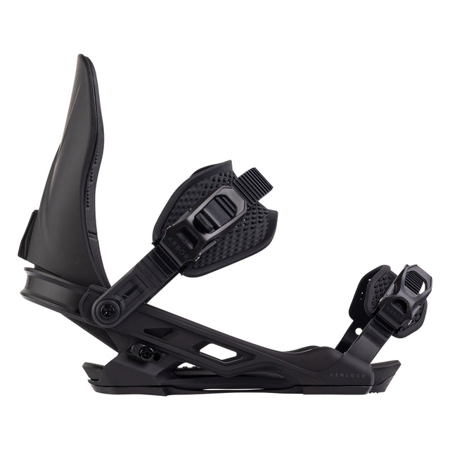 Arbor Hemlock Snowboard Bindings snowboard binding -- top view showing highback and strap detail at Willis Ski and Board