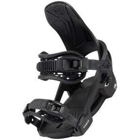Arbor Sapling Snowboard Bindings snowboard binding -- top view showing highback and strap detail at Willis Ski and Board