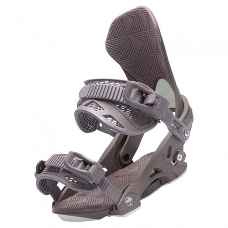 Arbor Sequoia Snowboard Binding snowboard binding -- top view showing highback and strap detail at Willis Ski and Board