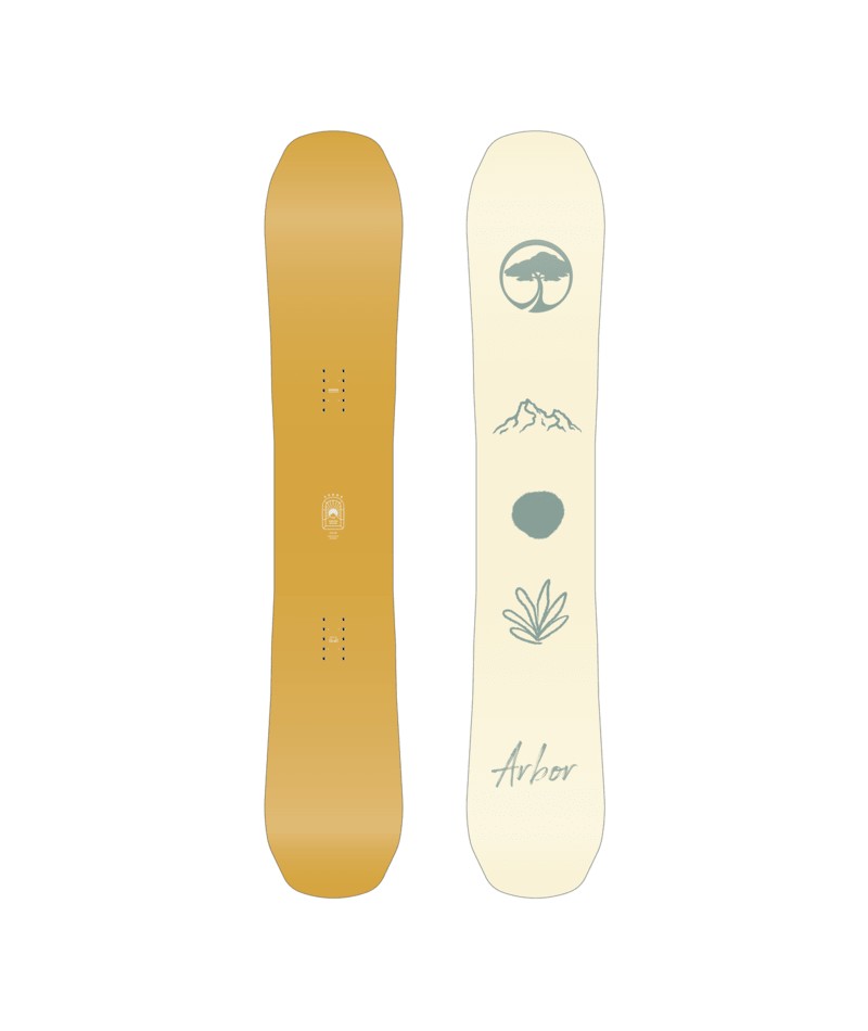Arbor Swoon Decon Snowboards 2026 all-mountain snowboard -- top sheet graphic at Willis Ski and Board Pittsburgh