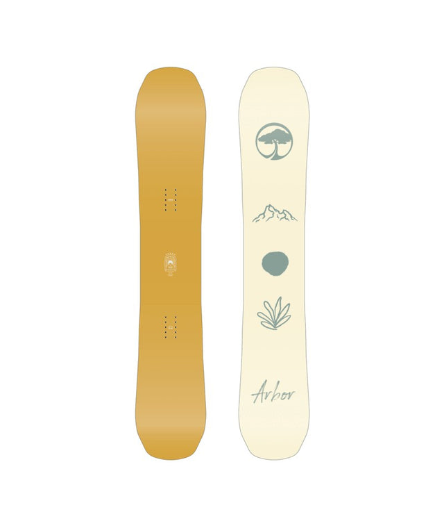 Arbor Swoon Decon Snowboards 2026 all-mountain snowboard -- top sheet graphic at Willis Ski and Board Pittsburgh