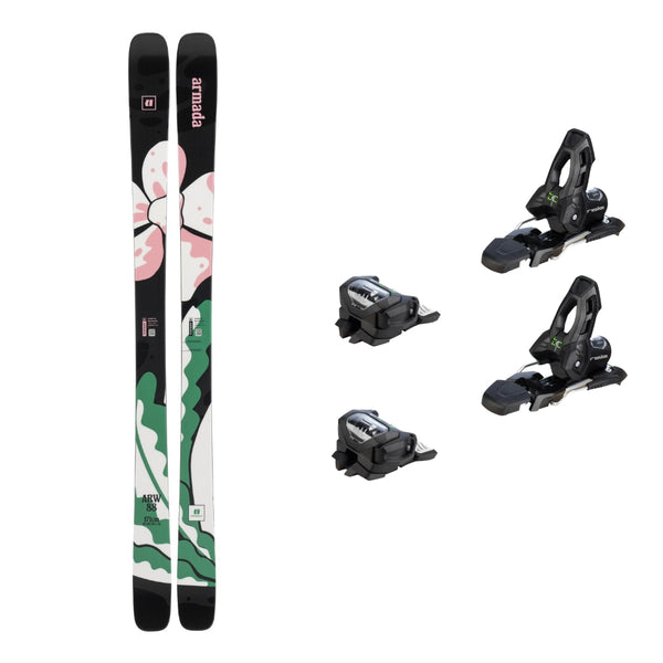 This is an image of Armada ARW 88 Skis 2026 Package with Attack 11 Ski Bindings