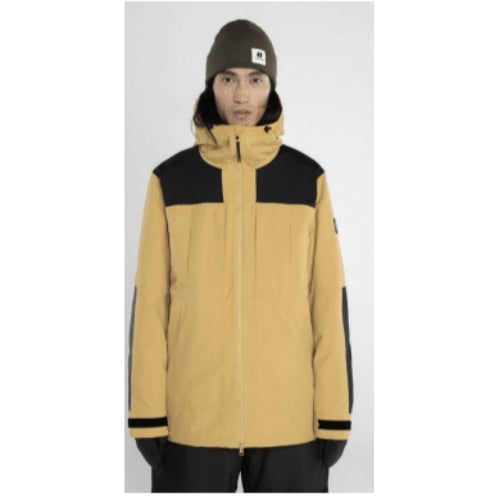 Armada Bergs 2l Insulated Mens Jacket ski jacket -- front view on model showing insulated shell and hood at Willis Ski and