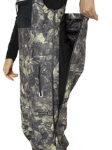 Armada Pascore Womens Bib ski pant -- Floral Camo colorway back view showing seat and fit