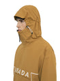 Armada Salisbury Mens Jacket 2026 ski jacket -- Golden Brown colorway front view on model with hood and cuffs
