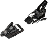 Armada Strive 14 GW ski bindings in black, top view of the toe piece and the heel piece with the silver brake arm. Available at Willi's Ski Shop.