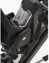 Armada Strive 14 GW ski bindings, close-up of the clear numbered setting window on the black heel piece. Available at Willi's Ski Shop.