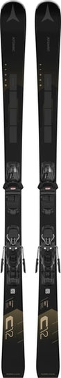 Atomic Cloud C12 Revoshock women's carving ski 2025 -- top sheet mounted with M10 bindings