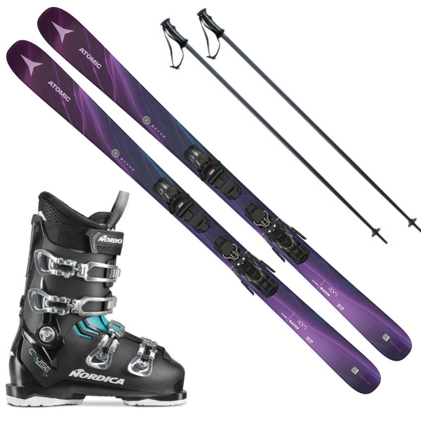 This is an image of Atomic Maven 83 Womens Skis Package