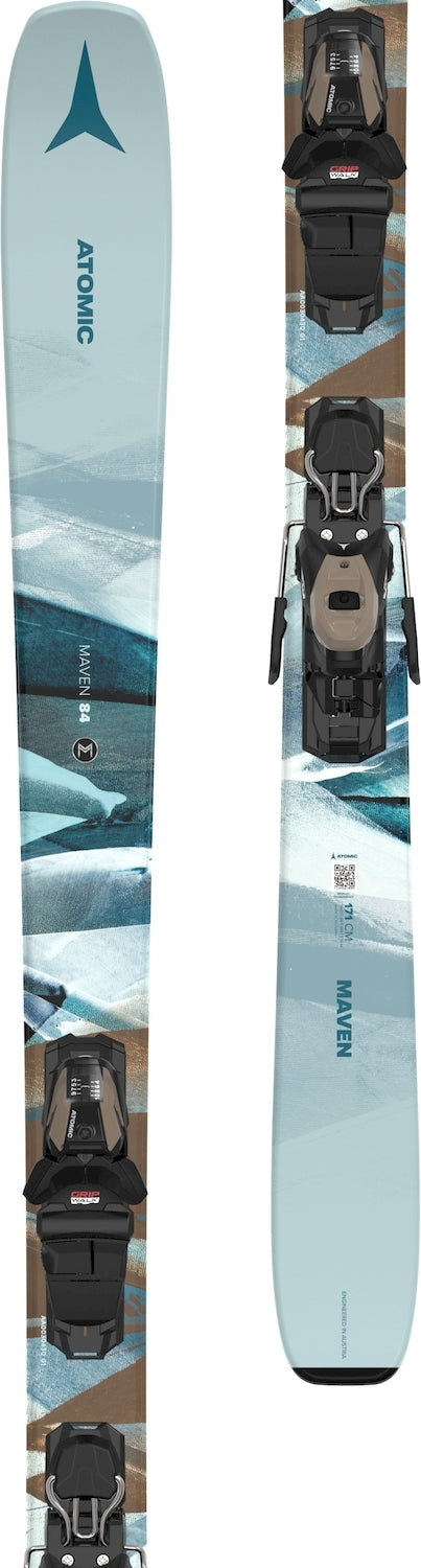 This is an image of Atomic Maven 84 Skis with M10 GW Bindings
