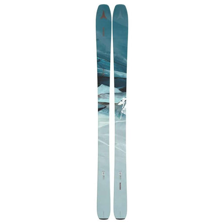 Atomic Maven 86 C women's all-mountain ski 2025 -- top sheet graphic flat studio view