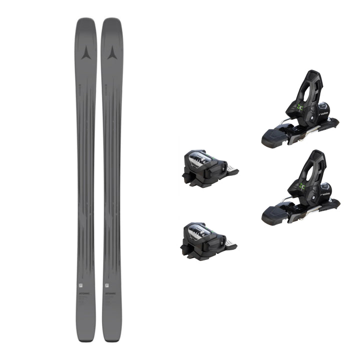 This is an image of Atomic Maverick 88 CTI Skis 2026 Package with Attack 11 Ski Bindings