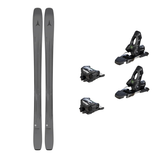 This is an image of Atomic Maverick 88 CTI Skis 2026 Package with Attack 11 Ski Bindings