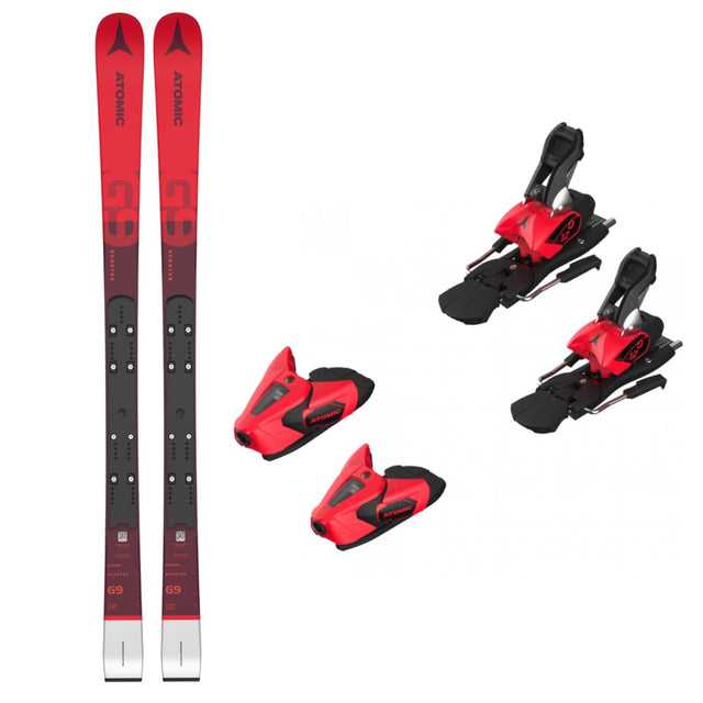 This is an image of Atomic Redster G9 FIS J-RP Skis Package with Colt 12 Bindings