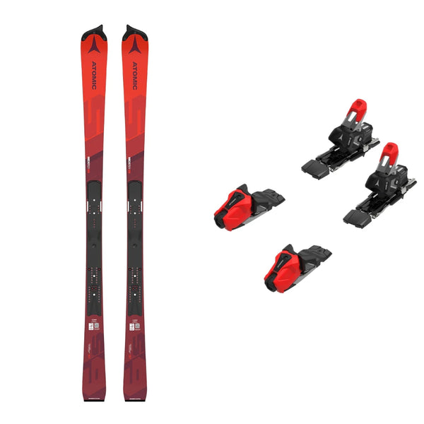 This is an image of Atomic Redster S9 FIS W Skis 2025 Package with NY Icon 12 Bindings
