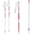 Axis Luna Jr 2024 ski pole -- front view and powder basket included with ergonomic grip and adjustable wrist strap