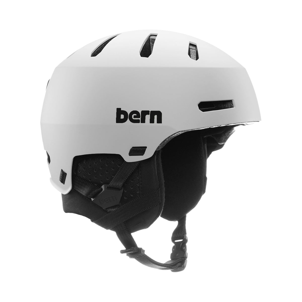 Bern Macon 2.0 Mips Helmet helmet -- buckle and strap detail at Willis Ski and Board Pittsburgh