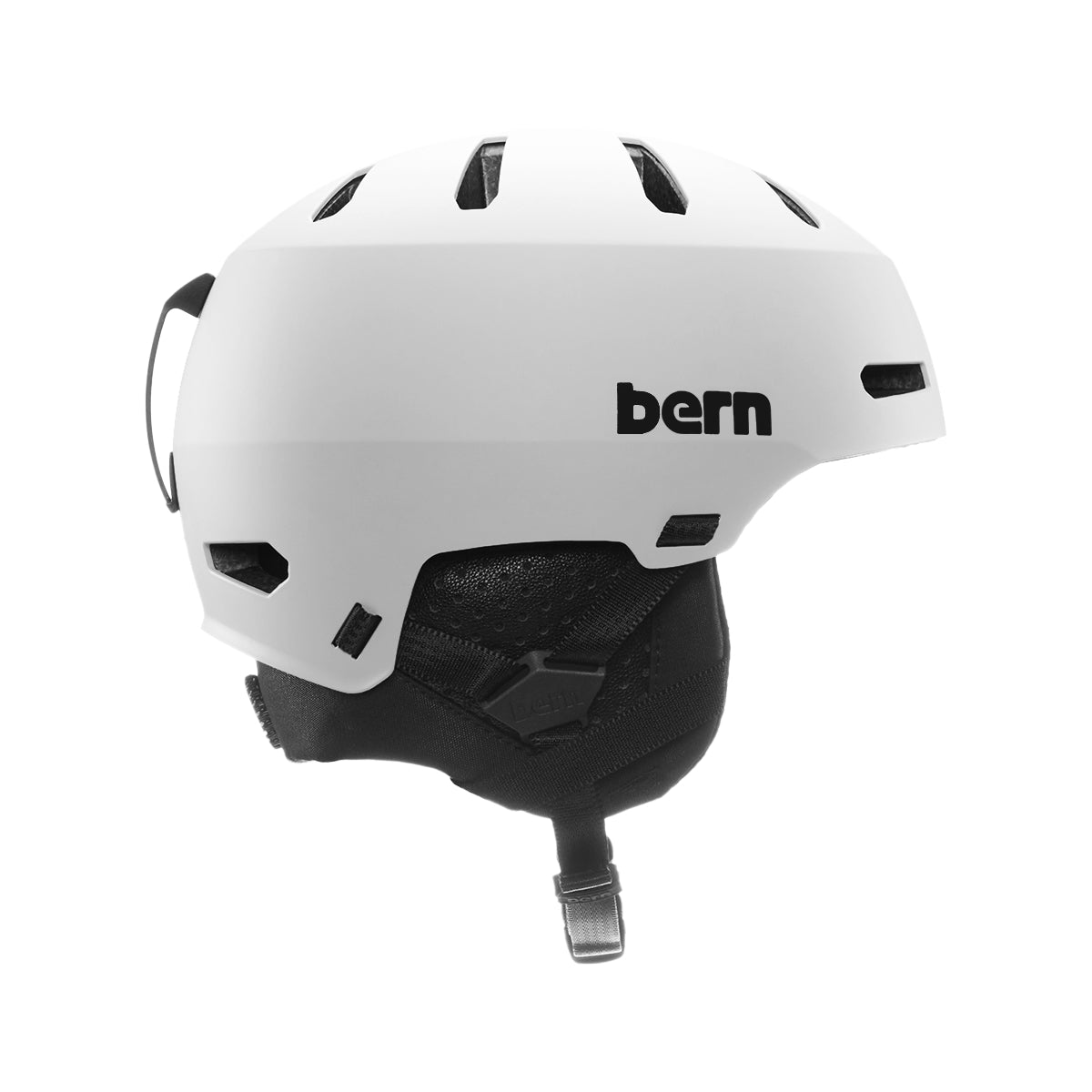 Bern Macon 2.0 Mips Helmet helmet -- buckle and strap detail at Willis Ski and Board Pittsburgh