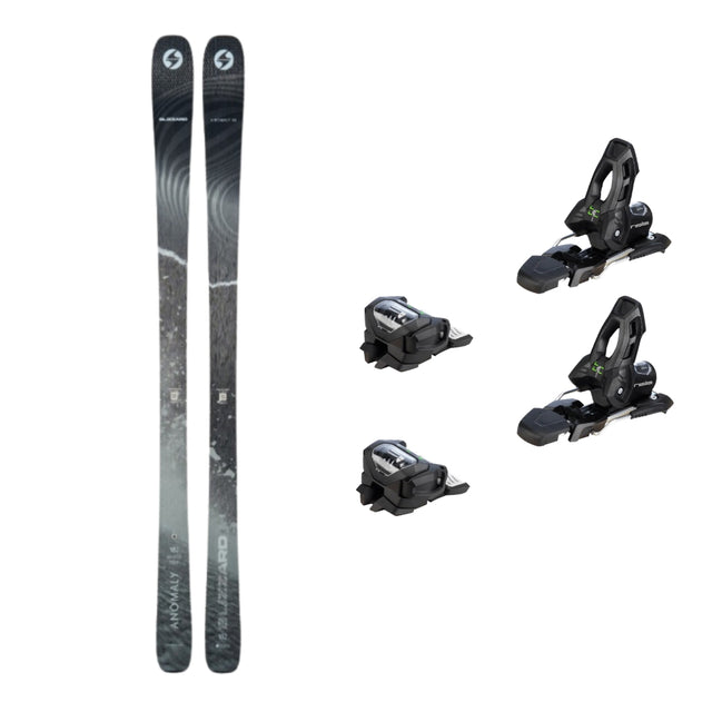 This is an image of Blizzard Anomaly 84 Skis 2026 Package with Attack 11 Ski Bindings