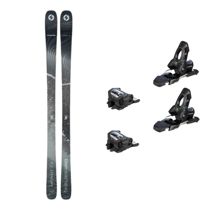 This is an image of Blizzard Anomaly 84 Skis 2026 Package with Attack 11 Ski Bindings
