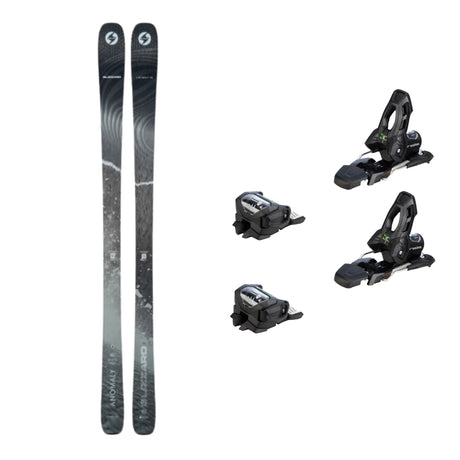 This is an image of Blizzard Anomaly 84 Skis 2026 Package with Attack 11 Ski Bindings