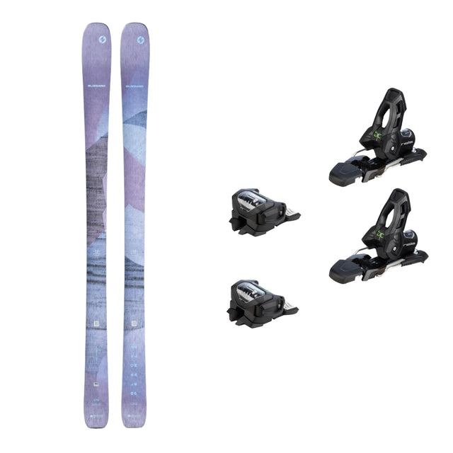 This is an image of Blizzard Black Pearl 88 Skis Package with Attack 11 Ski Bindings