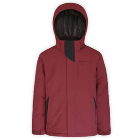 Boulder Gear Cody Junior Jacket ski jacket -- front view on model showing insulated shell and hood at Willis Ski and Board