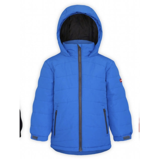 Boulder Gear Devon Toddler Jacket ski jacket -- front view on model showing insulated shell and hood at Willis Ski and Board