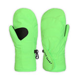 Boulder Gear Flurry Toddler Mitten glove -- Slime colorway cuff and wrist cinch detail