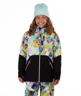 Boulder Gear Frankie Junior Jacket 2026 ski jacket -- front view on model showing insulated shell and hood at Willis Ski and