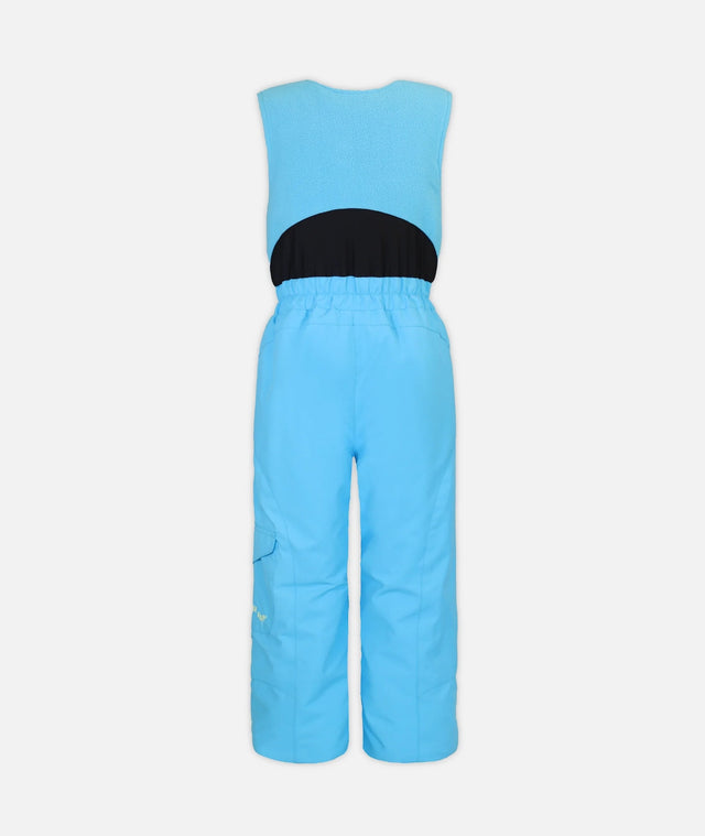 Boulder Gear Hailey Toddler Bib ski pant -- front view on model showing insulated ski pant at Willis Ski and Board Pittsburgh