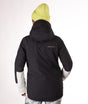 Boulder Gear Ivie Womens Jacket 2026 ski jacket -- Black colorway front view on model with hood and cuffs