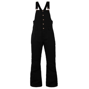 Boulder Gear Marvel Womens Bib ski pant -- front view on model showing insulated ski pant at Willis Ski and Board Pittsburgh