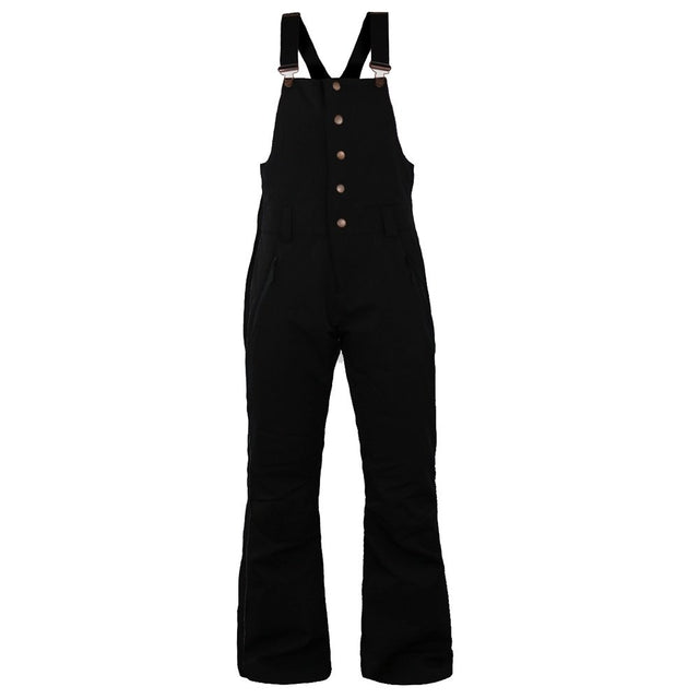 Boulder Gear Marvel Womens Bib ski pant -- front view on model showing insulated ski pant at Willis Ski and Board Pittsburgh