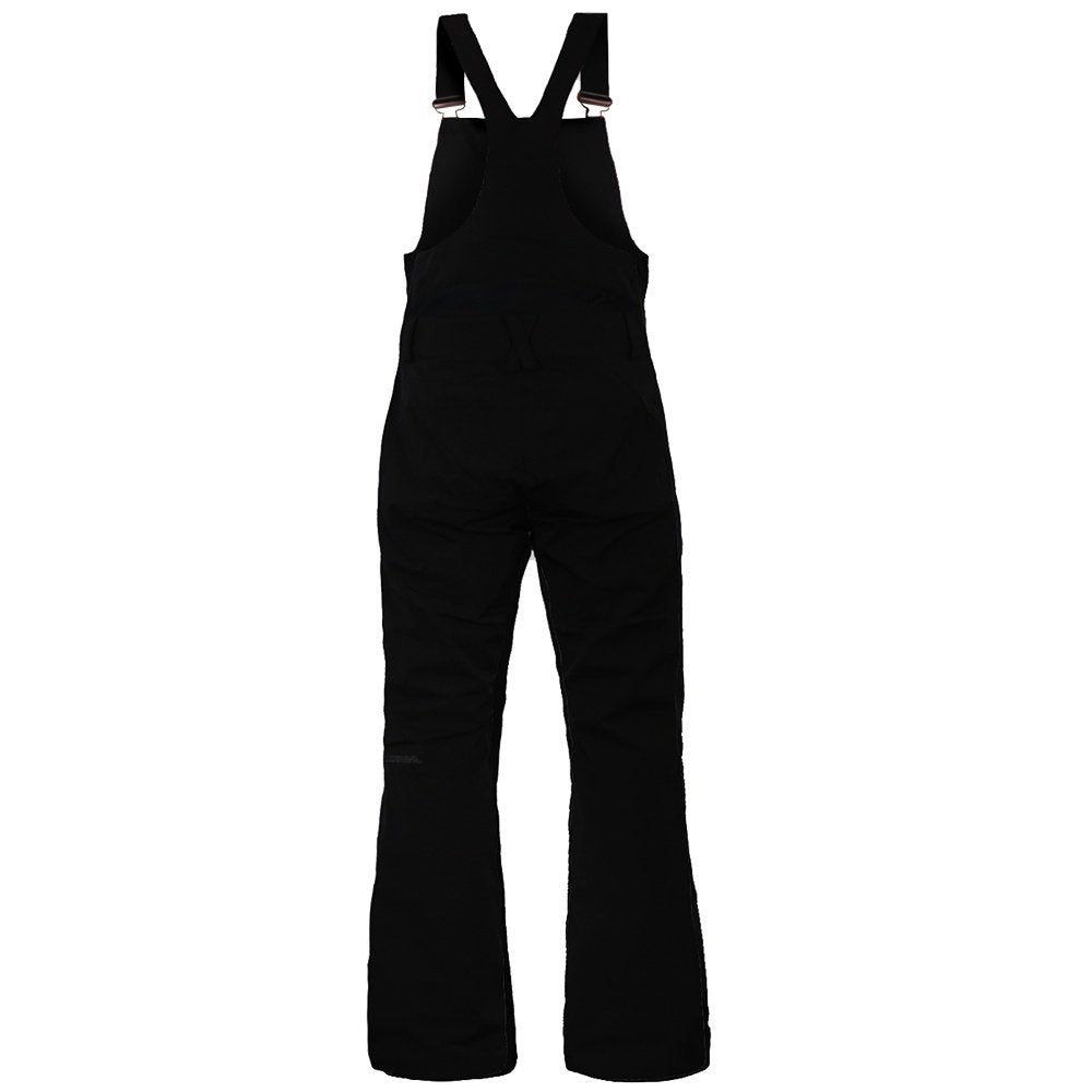 Boulder Gear Marvel Womens Bib ski pant -- Black 8 colorway front view on model