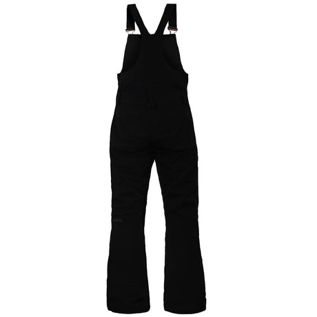 Boulder Gear Marvel Womens Bib ski pant -- Black 8 colorway front view on model