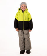 Boulder Gear Nico Toddler Jacket 2026 ski jacket -- front view on model showing insulated shell and hood at Willis Ski and