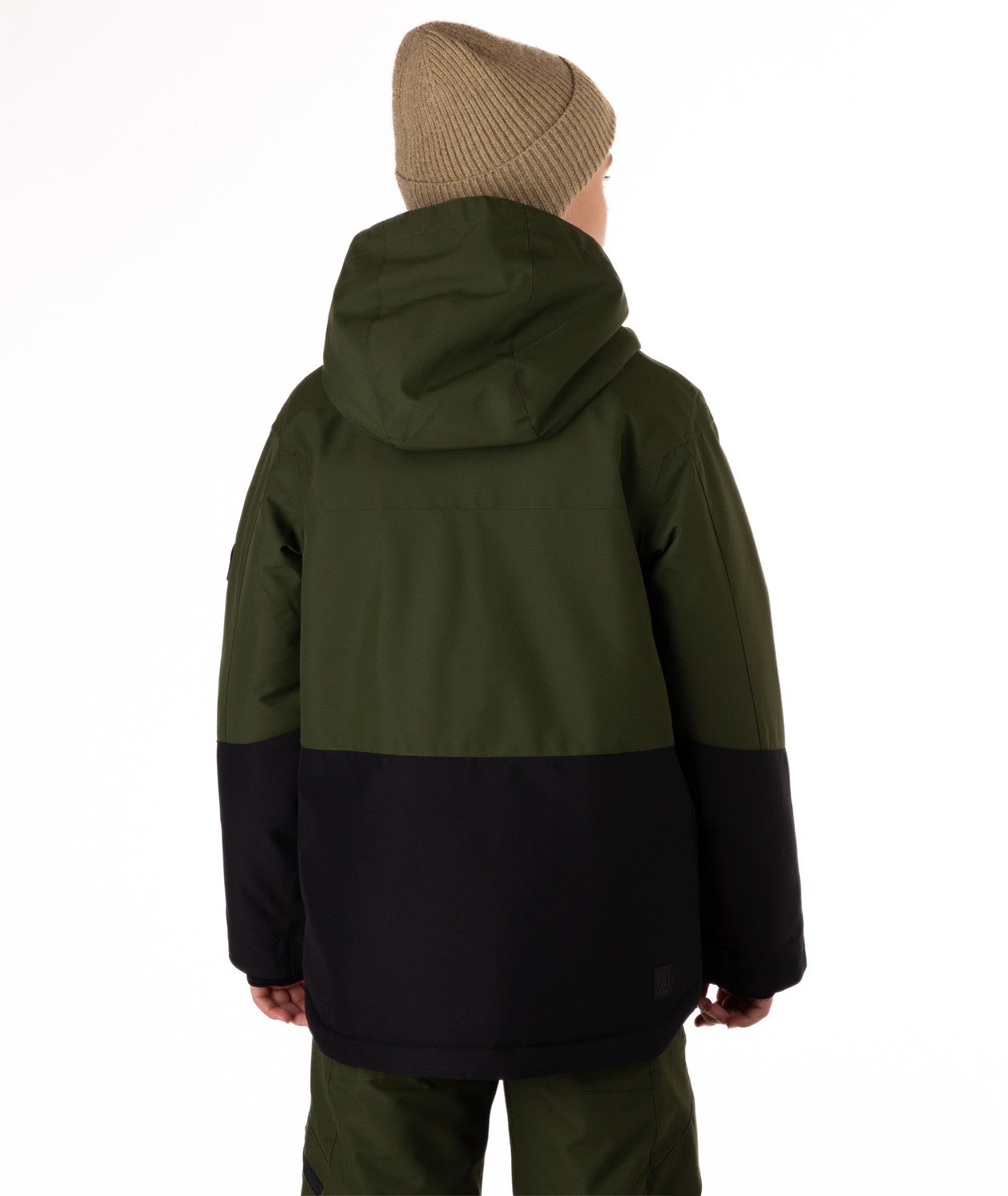 Boulder Gear Wesley Junior Jacket 2026 ski jacket -- Green Seaweed colorway lifestyle view showing full jacket silhouette