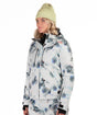 Boulder Gear Wren Womens Jacket 2026 ski jacket -- Glitch Please colorway front view on model with hood and cuffs