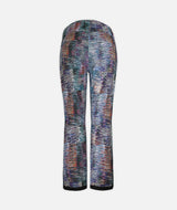 Boulder Gear Zoe Womens Pant ski pant -- Multi Glitch colorway front view on model