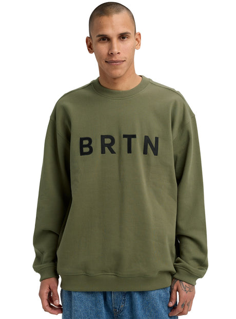 Burton Brtn Mens Sweatshirt 2026 product -- Forest Moss colorway product view