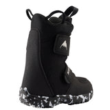Burton Toddler Mini Grom Snowboard Boot snowboard boot -- 24 Black colorway outside profile showing lacing closure