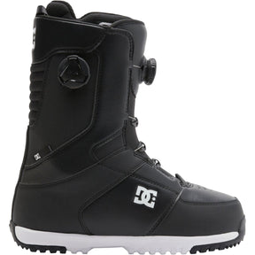 Dc Control Snowboard Boots 2026 snowboard boot -- Black White colorway outside profile showing lacing closure