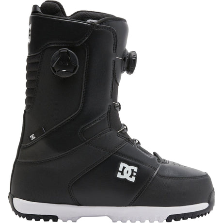 Dc Control Snowboard Boots 2026 snowboard boot -- Black White colorway outside profile showing lacing closure