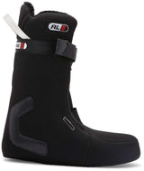 Dc Lotus Step On Snowboard Boots snowboard boot -- Black White 7 colorway outside profile showing lacing closure