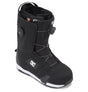 Dc Phase Boa Pro Step On Snowboard Boots snowboard boot -- Black White colorway outside profile showing lacing closure