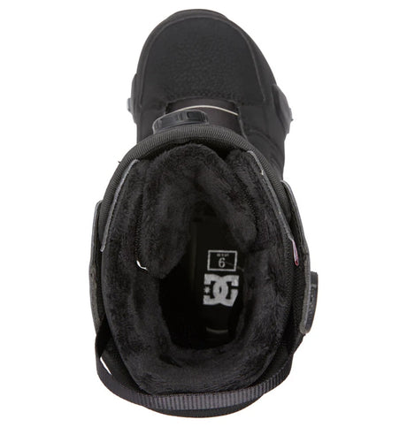 Dc Phase Boa Pro Step On Snowboard Boots snowboard boot -- Black White colorway lacing system detail
