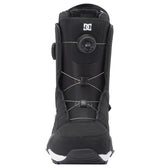 Dc Phase Boa Pro Step On Snowboard Boots snowboard boot -- Black White 8 colorway outside profile showing lacing closure