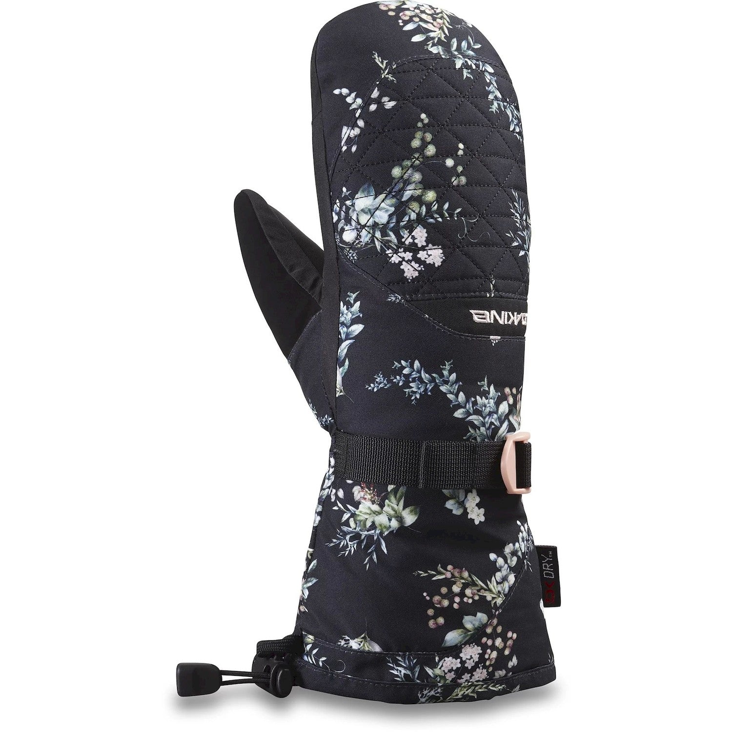 Dakine Leather Camino Womens Mitten glove -- palm view showing glove construction