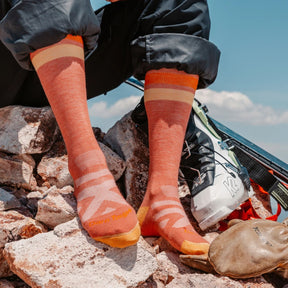Darn Tough Snowburst Sock sock -- product view showing sock construction